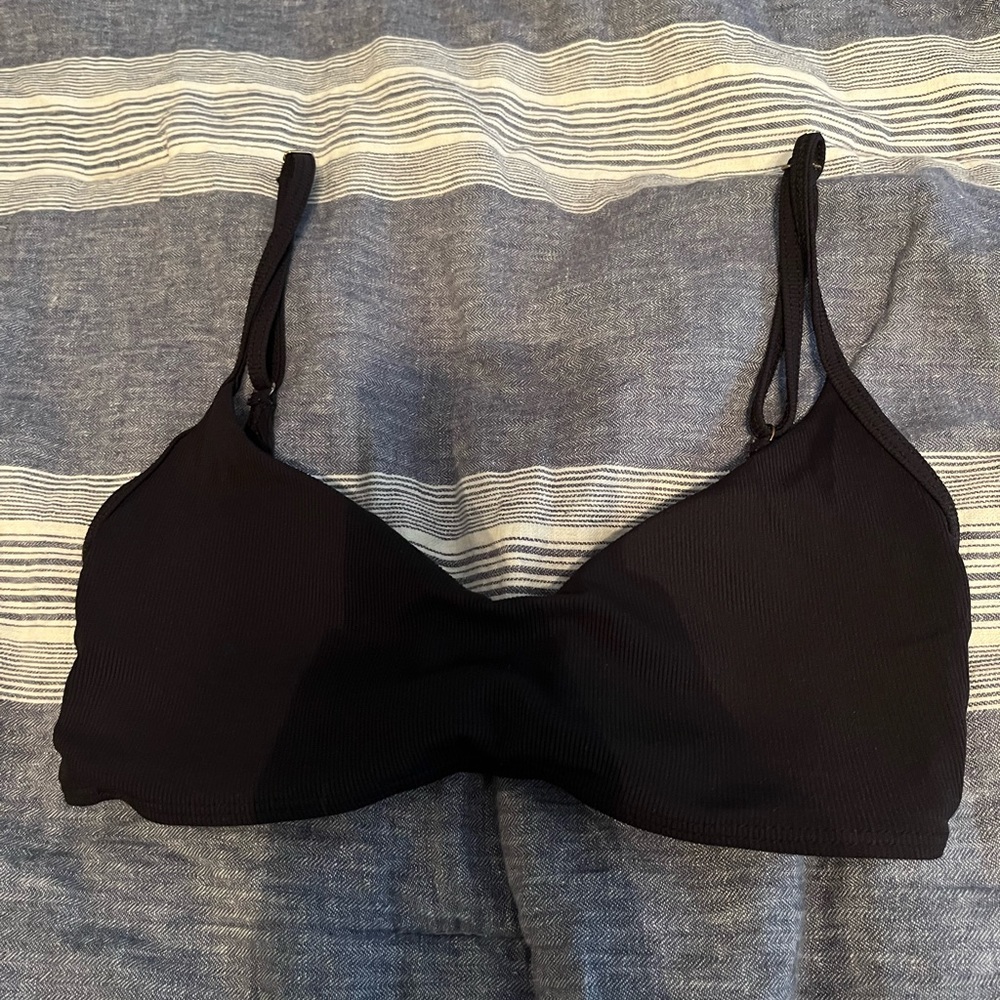Summersalt Swim Top, Black Size 4